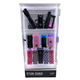 Rotating Countertop LED Stun Gun Display (style: Display Only)