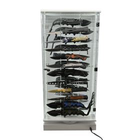 Streetwise 2 Sided 24 Count Knife LED Rotating Display (style: 24 Knife Display)