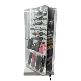 Streetwise 2 Sided Rotating LED Display with 12 Standard Knives and 16 Stun Guns (style: 12 Deluxe Knives and 16 Stun Guns)