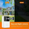 1PS WIFI doorbell camera wireless, smart video doorbell home intercom high definition night vision charging security doorbell