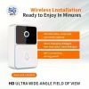 1PS WIFI doorbell camera wireless, smart video doorbell home intercom high definition night vision charging security doorbell