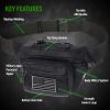 EDC Hunting Tactical Fanny Pack with USA Flag Patch