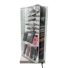 Streetwise 2 Sided Rotating LED Display with 12 Standard Knives and 16 Stun Guns (style: 12 Deluxe Knives and 16 Stun Guns)