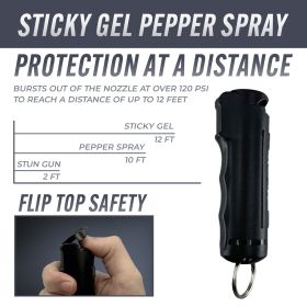 Streetwise Sticky Gel Pepper Spray (Color: Hot Pink, size: 0.5oz)